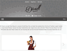 Tablet Screenshot of dirndloutlet.com